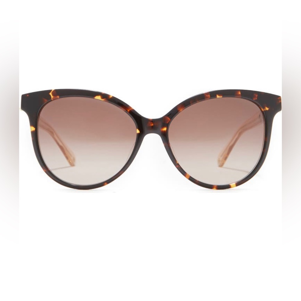 Kate Spade Kinsley Cat Eye Sunglasses Dark Havana/Brown| 55 mm